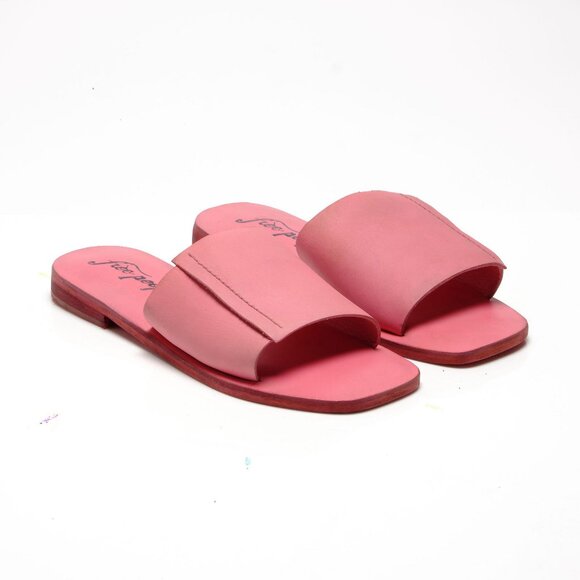 FREE PEOPLE Verona Slide Sandals / Watermelon - Picture 9 of 11
